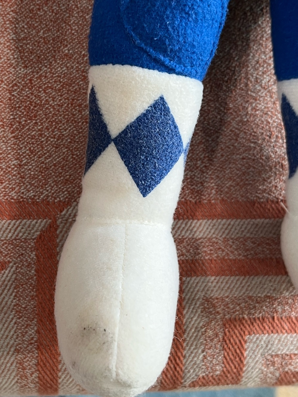 Blue Ranger Plush Doll with Diamond Pattern - Picture 6 of 6